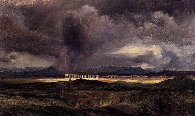 Carl Blechen Stormy Weather over the Roman Campagna China oil painting art